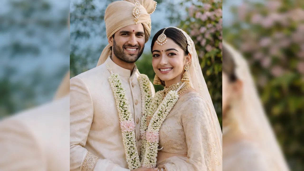 Wedding Bells for Vijay Deverakonda and Rashmika Mandanna? Bride-to-Be’s Tilakam Sparks Buzz as Couple Flies Out of Hyderabad
