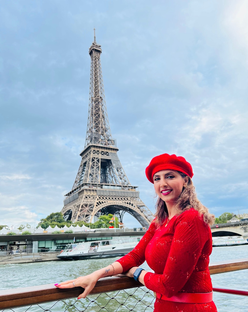 Jyoti Saxena, is painting the French capital red with her beauty as she drops bombshell pictures from her vacation at the Eiffel Tower, Paris