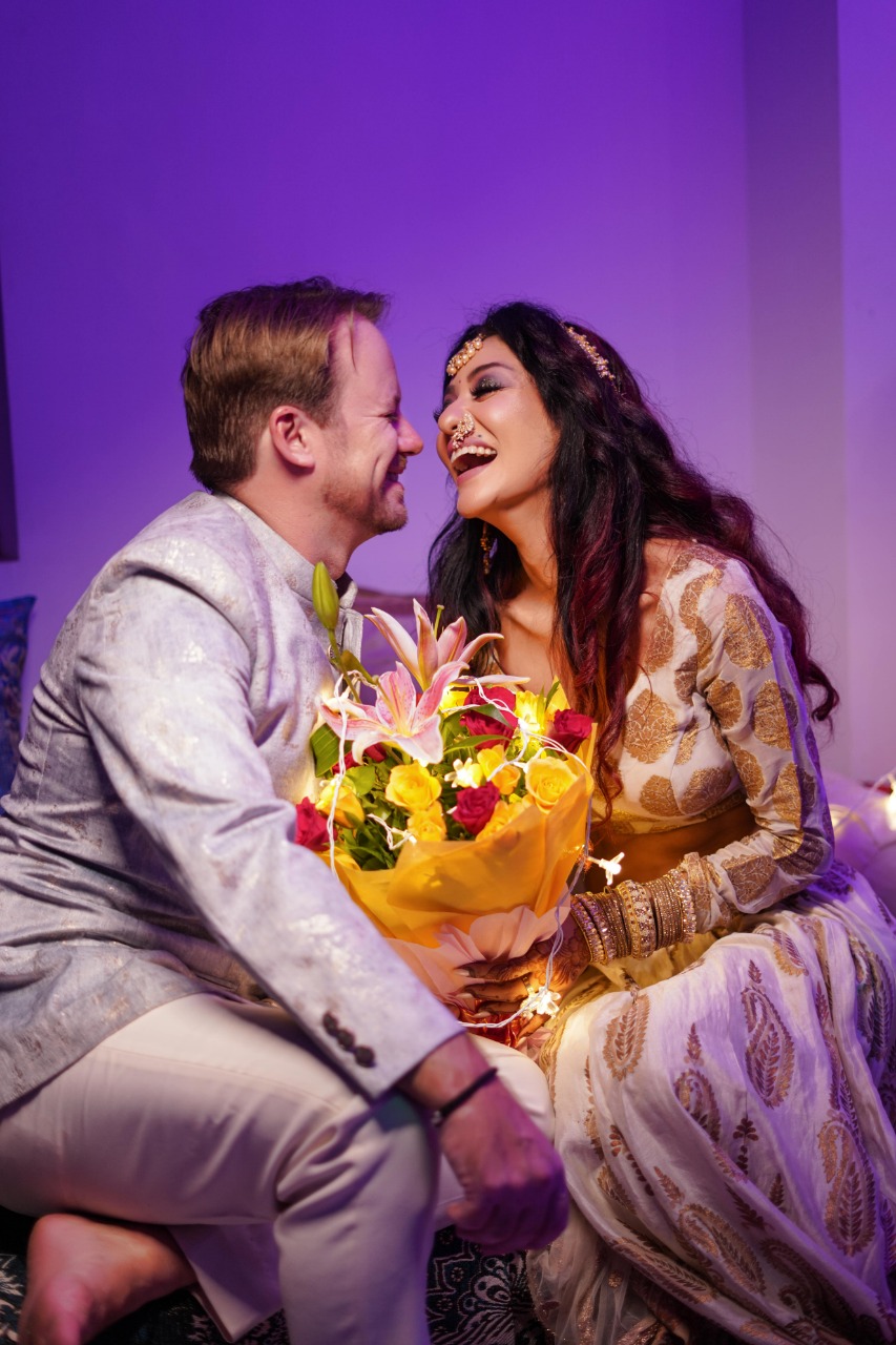 Actress Vedita Pratap Singh hosts an Indian reception for family & friends