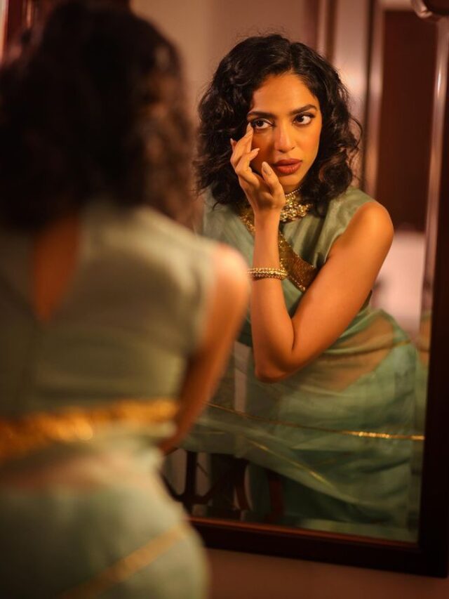 Sobhita Dhulipala's elegance in this olive green saree is something we just can't get our eyes off; Check out!