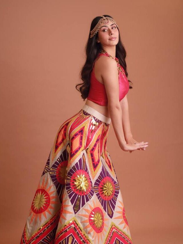 Ouch! Warina Hussain Amps Up Her Fashion Game In This Navratri Look