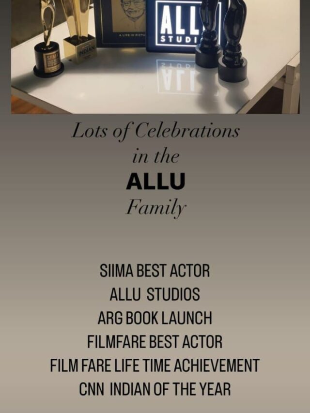 Allu Arjun shares a glimpse of 'Lots of celebration in the ALLU Family'; Check out!
