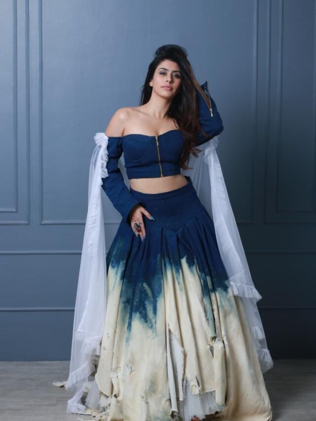 This Diwali Warina Hussain Turns Designer, Designs Her Own Denim Lehanga- Check out photos now!