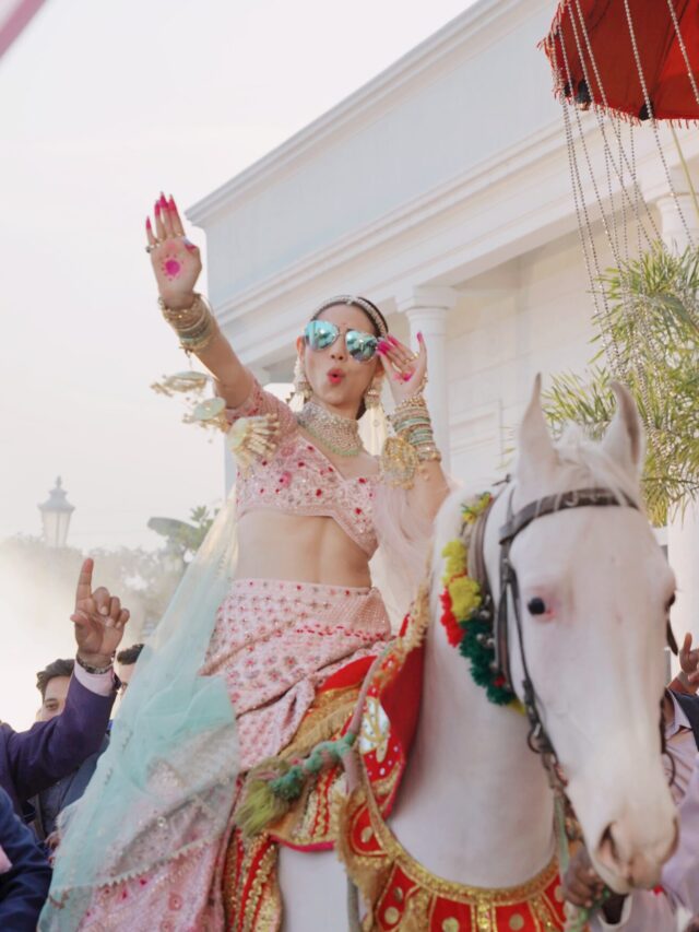 It's time for the brides to rule! Breaking the stereotype, Zahrah S Khan climbs the  ghodi for her upcoming music video