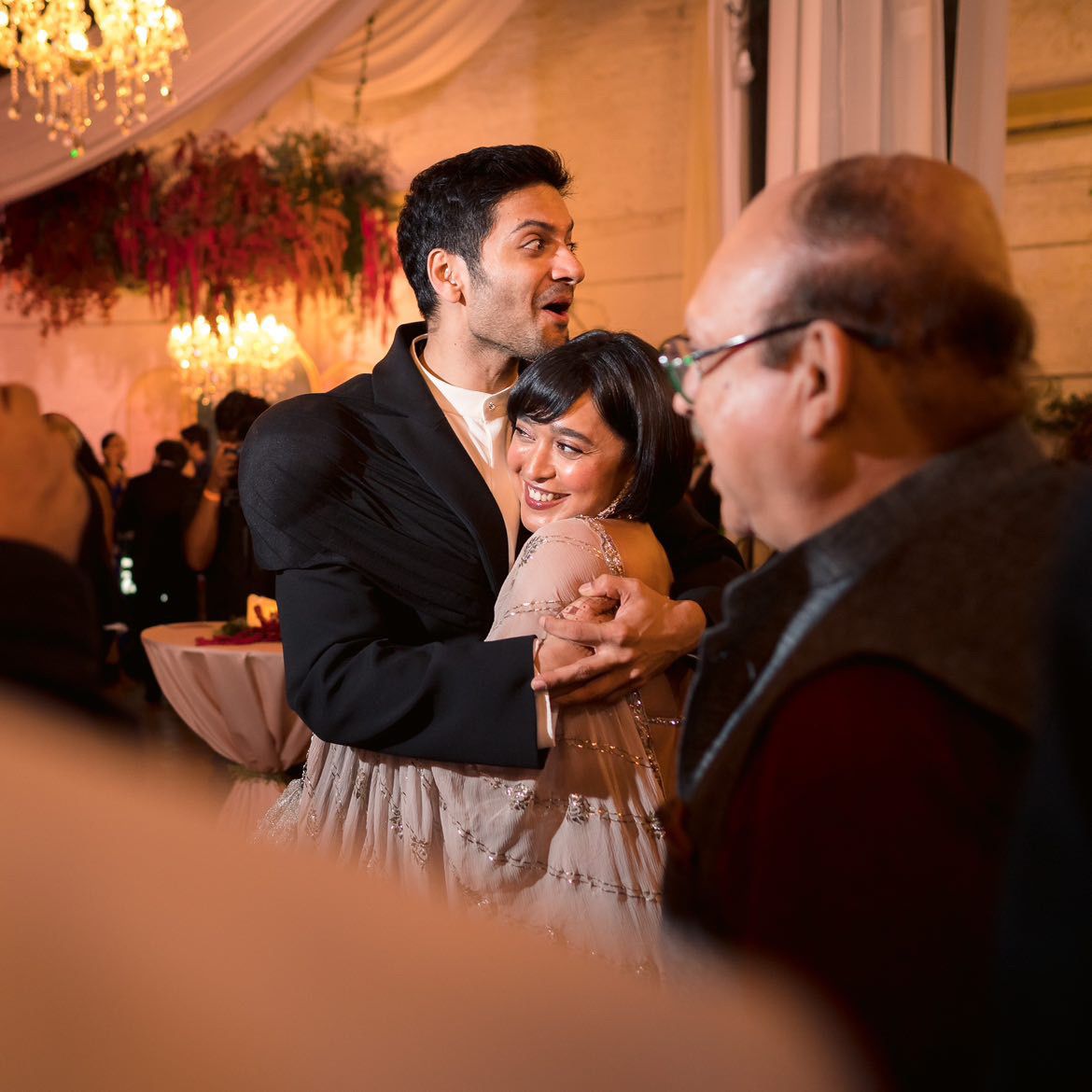 Inside candid pictures from star studded wedding reception of Richa Chadha and Ali Fazal, actor shares photos with Hrithik Roshan, Tabu