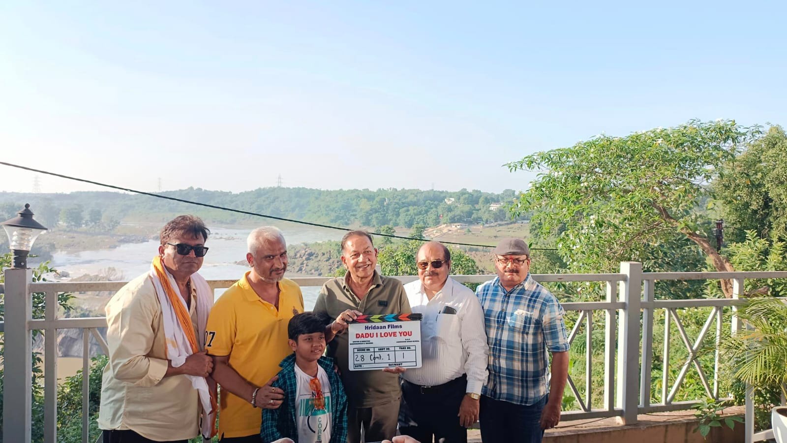 Master Aryan Babu with Awadhesh Mishra in director Madhusudan Sharma unique storyline film Dadu - I Love You.