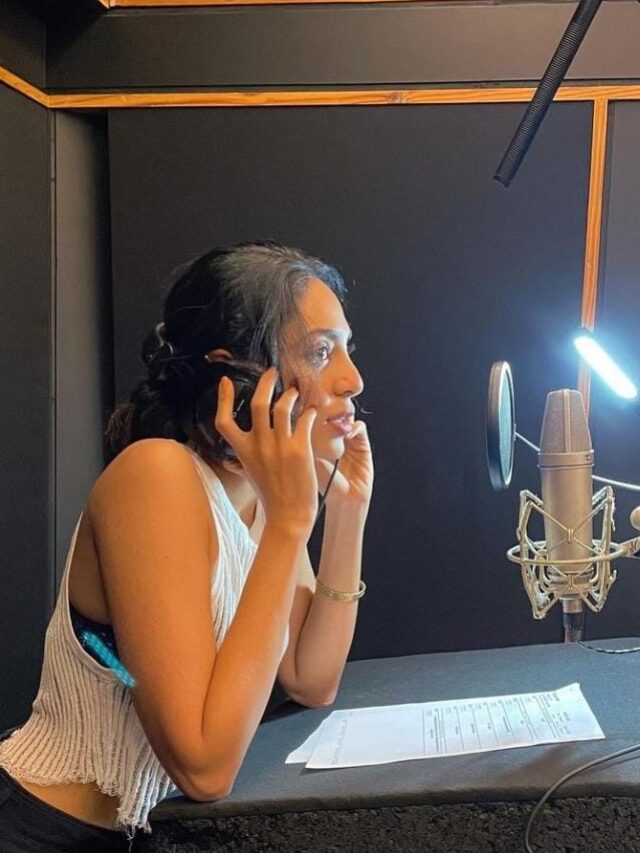 Heading up on her next, Sobhita Dhulipala dubs for her upcoming 'The Monkey Man'