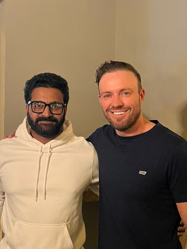 Watch : Kantara's Rishab Shetty meets the real 360 AB de Villiers! Cricketer hails Kantara!