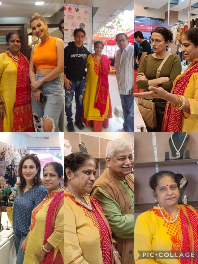 Juhi Babbar, Meghna Malik and Jasleen Matharu make a rare appearance at the Juhu Flea Market!