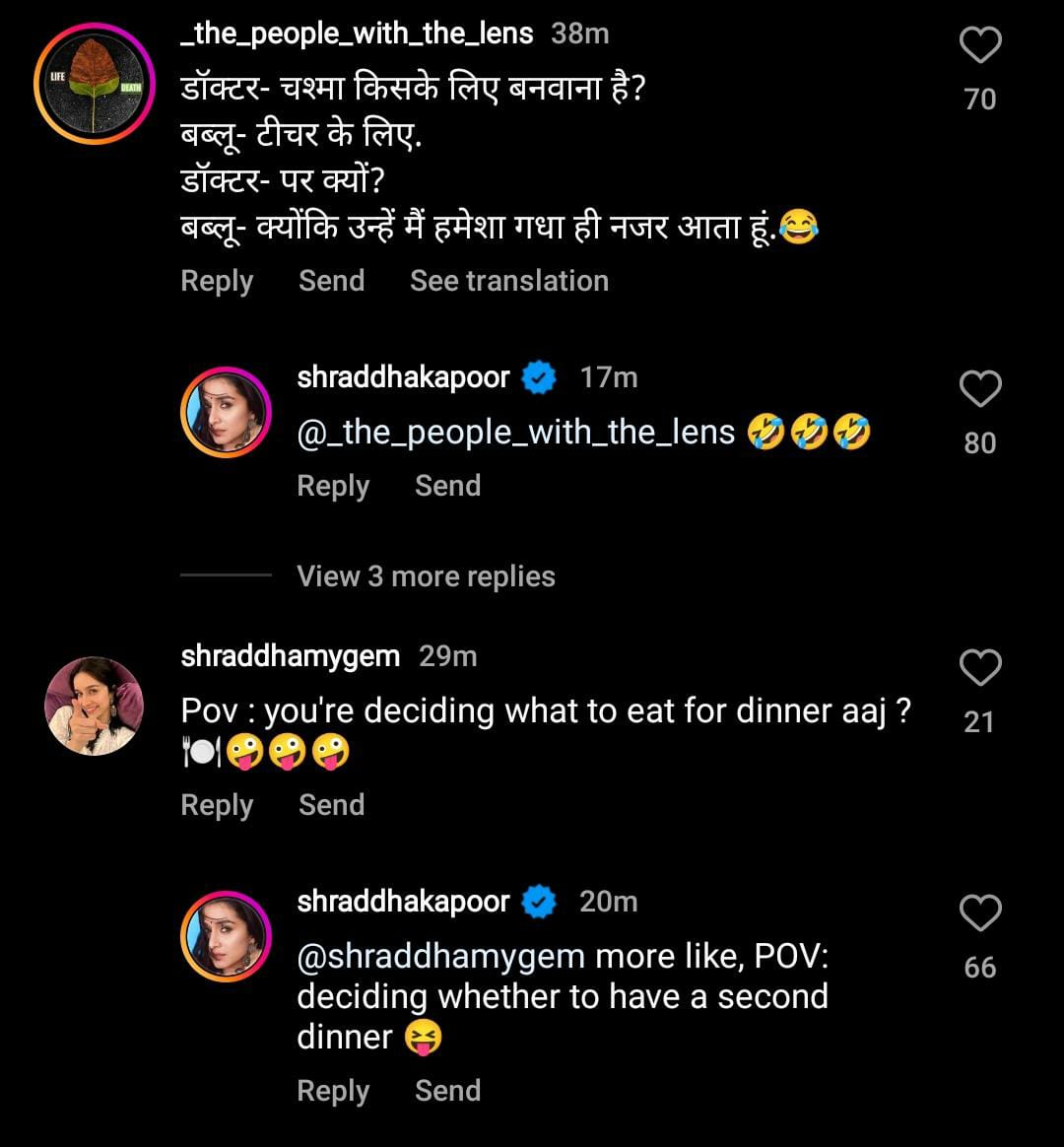 Shraddha Kapoor asks fans "Ache jokes sunao yaar" in latest post; Comments section will make you go ROFL!