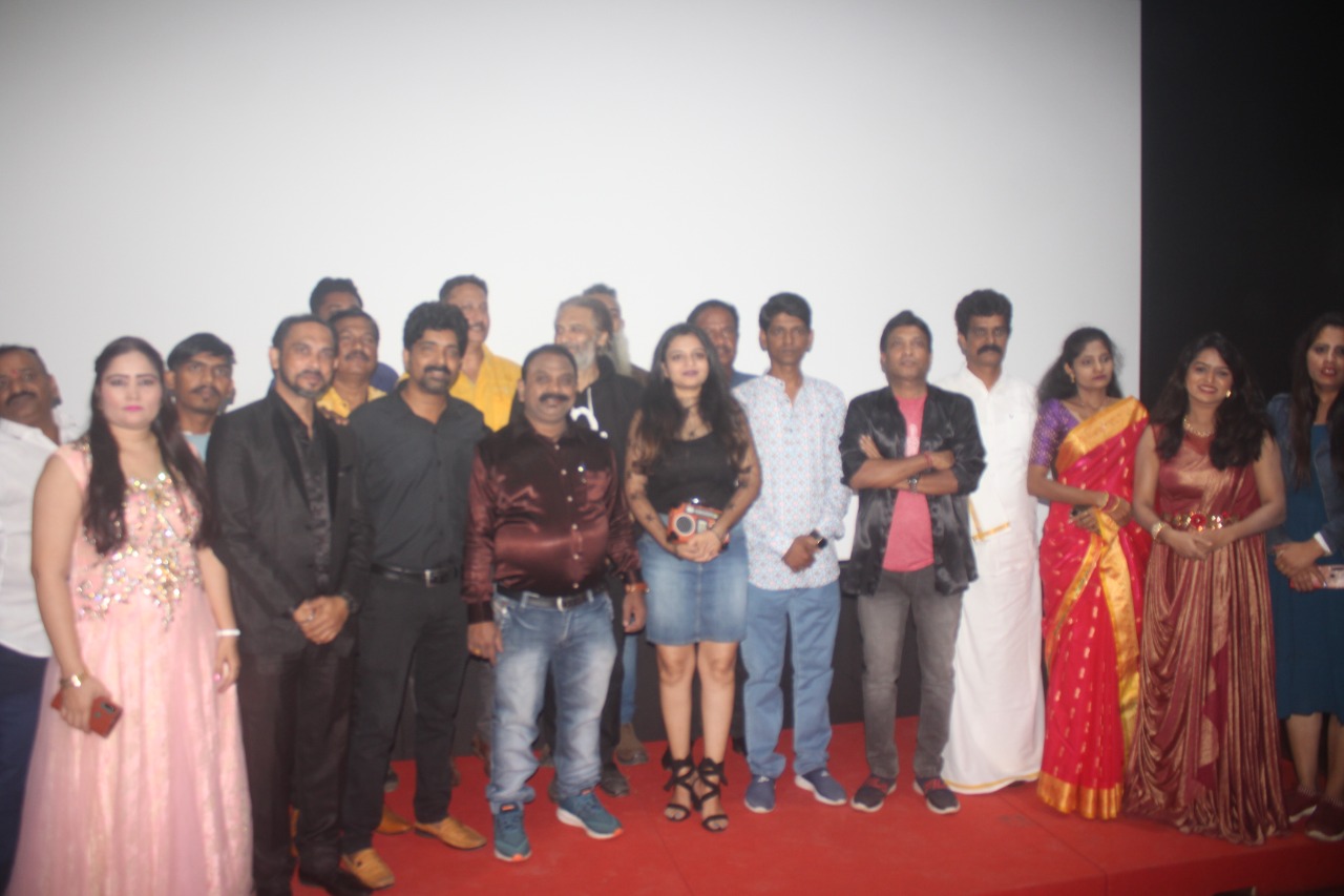 Actress Shreya Kulkarni seen attracting audience attention at the trailer launch of film “Rudra”