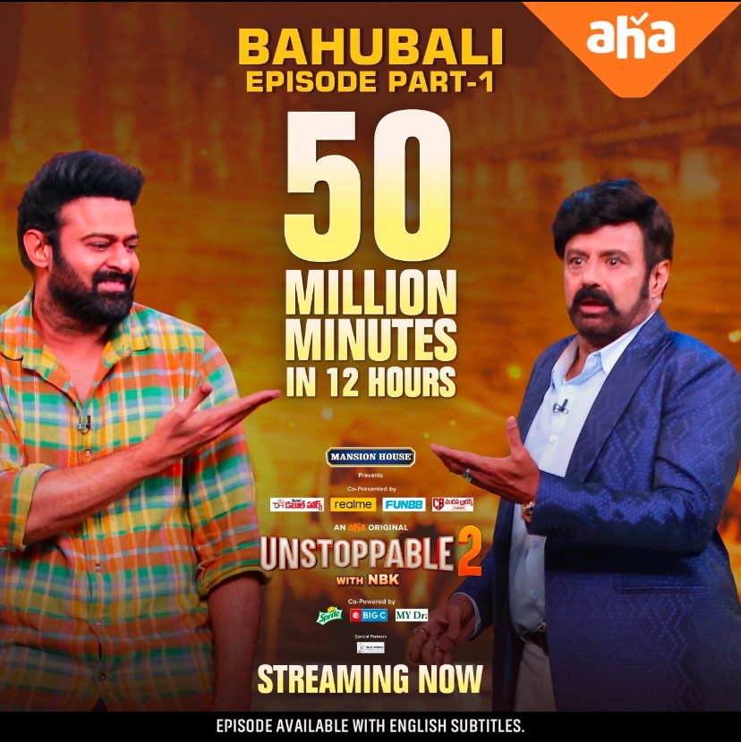 OTT platform crashes shortly after darling Prabhas marks his presence at the talk show, fans  overload him with love