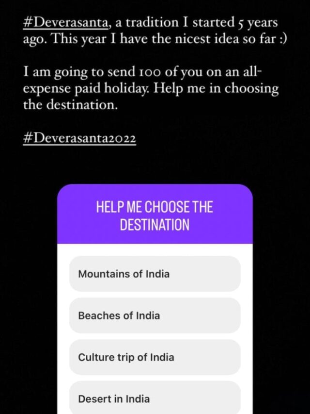 Vijay Deverakonda's #Deverasanta2022 is a superb plan for his fans and we just can't miss out on