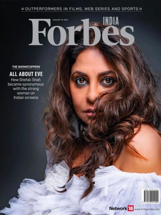 Shefali Shah grabbed her presence in the showstoppers list as she graced the cover of a leading magazine