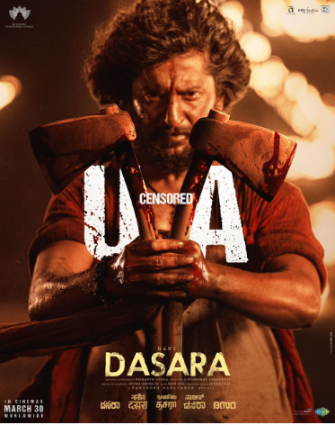 "Natural Star Nani's 'Dasara' Set to Entertain Audiences with U/A Certificate and Revealed Runtime"