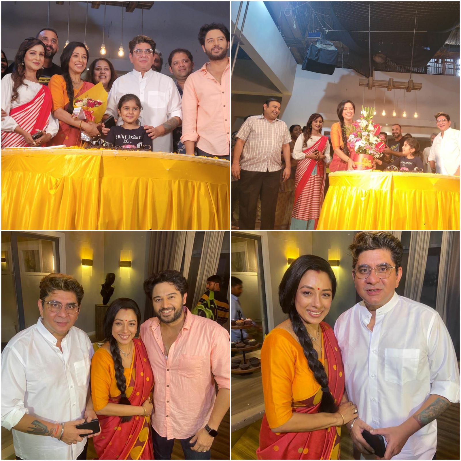 Rupali Ganguly's birthday celebration on the set of Anupama!