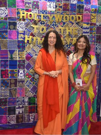 Filmmaker Neha Lohia and Woman Spiritual leader Sadhvi ji took New York from Hollywood to the Himalayas in one evening