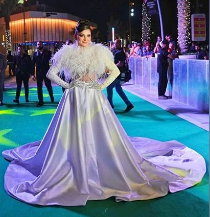 Urvashi Rautela Steals Attention at IIFA 2023 in White Atelier Zuhra Feather Gown: A Vision of Elegance and Grace