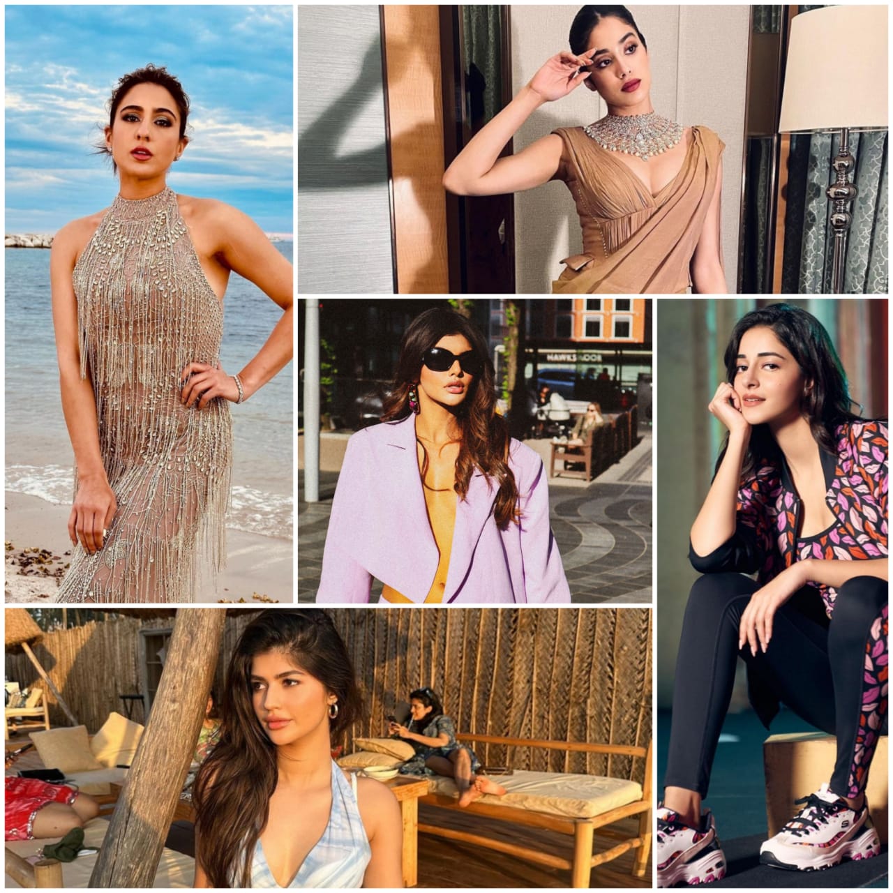 From Janhvi Kapoor's gym wear to Richa Ravi Sinha's Classy fashion choices to Ananya Panday's party outfits ; Top 5 GenZ Actresses Redefining Fashion