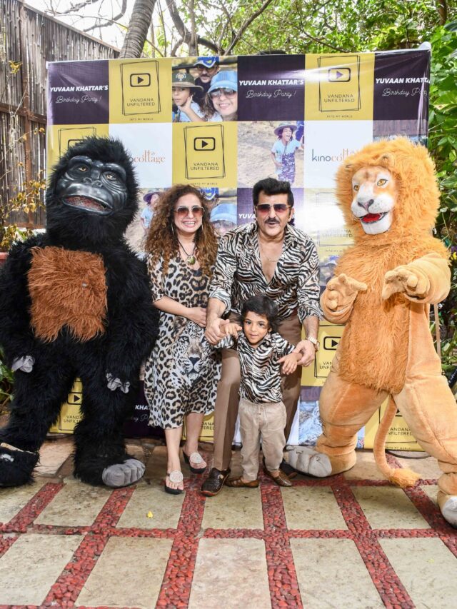 A unique jungle and pool theme birthday bash of Vandana and Rajesh Khattar’s son Yuvaan Vanraj Khattar along with the launch of her Youtube Channel “Vandana Unfiltered”