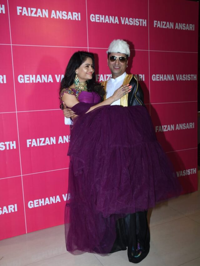 Gehana Vasisth Lifted by Husband Faizan Ansari To Cut Her Birthday Cake
