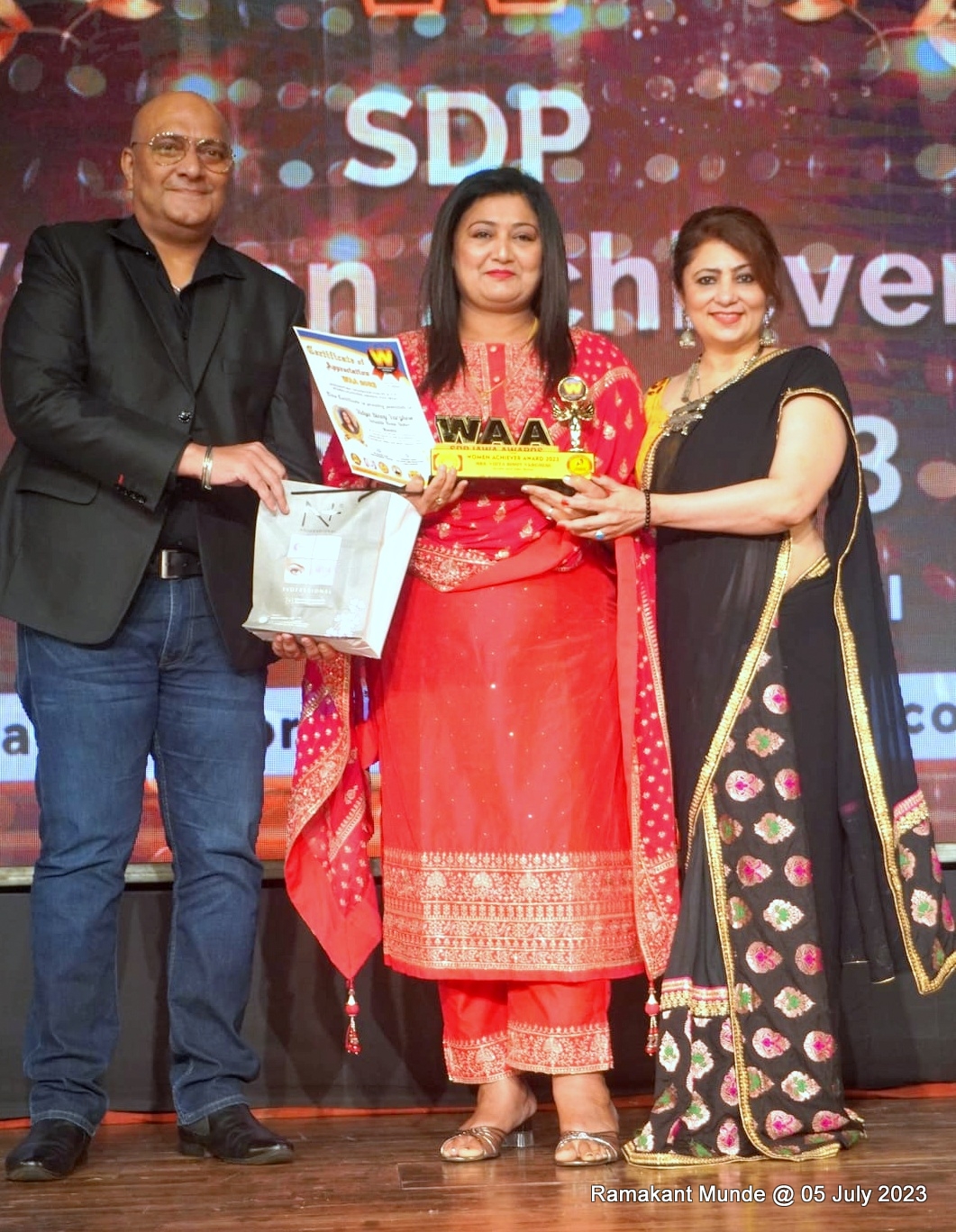 IAWA organised SDP Women Achievers Award in Mumbai curated by Dr.Daljeet Kaur An actress and President of IAWA.
