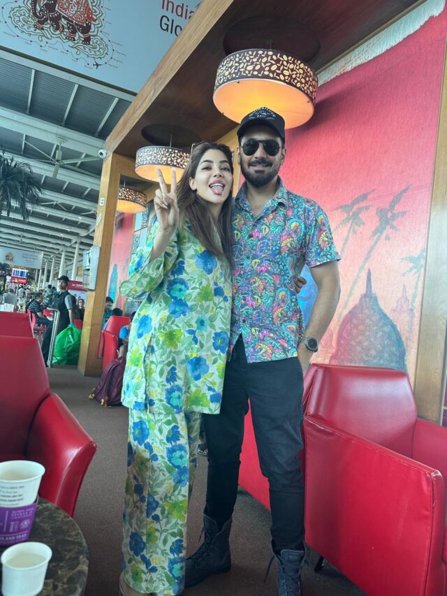 Nikki Tamboli and Abhinav Shukla's Joyous Reunion at the Airport Delights Bigg Boss 14 Fans