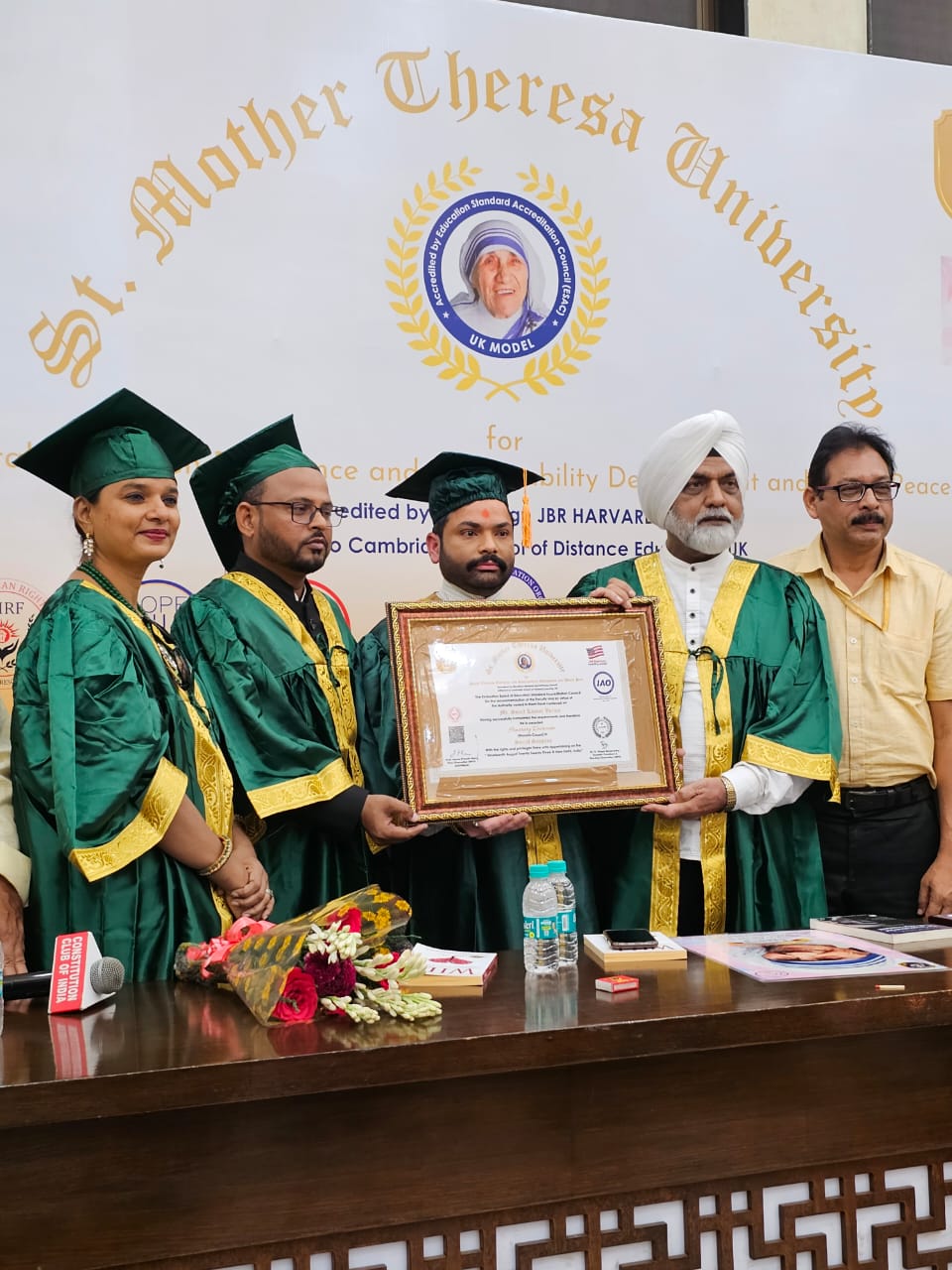Recognizing Excellence: Honoring Sunil Kumar Verma 'Sonu' with an Honorary Doctorate