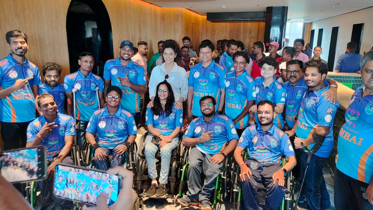 Saiyami Kher and BCCI Host Special Screening of "Ghoomer" for Disabled Paraplegic Cricketers