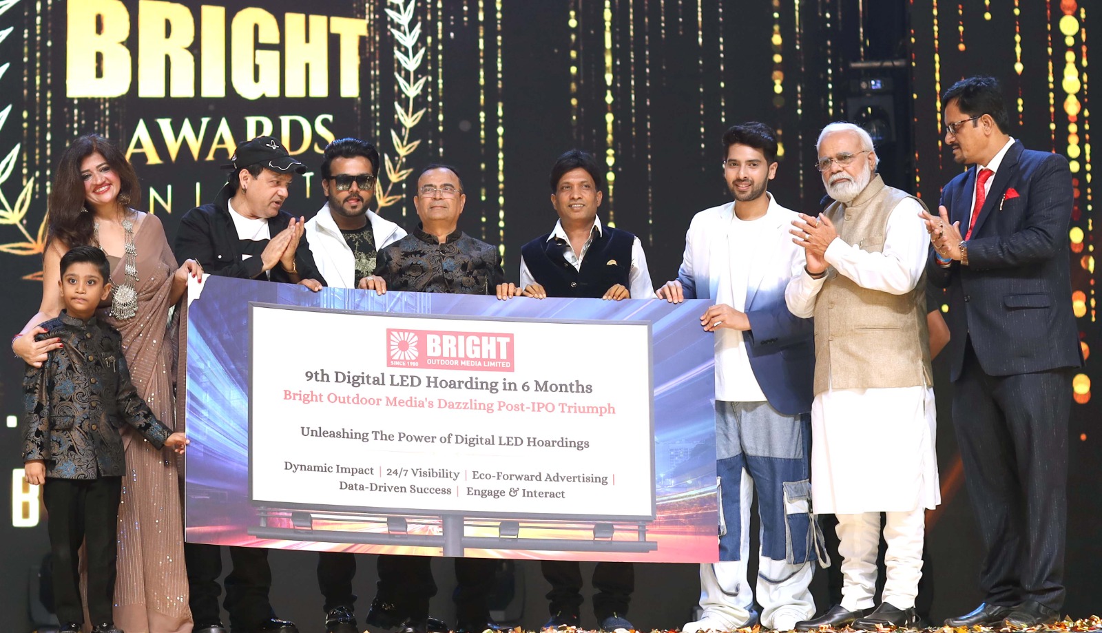 Bright Outdoor Media Unveils Innovative Programs and Partnerships at 5th Bright Awards Night in Mumbai