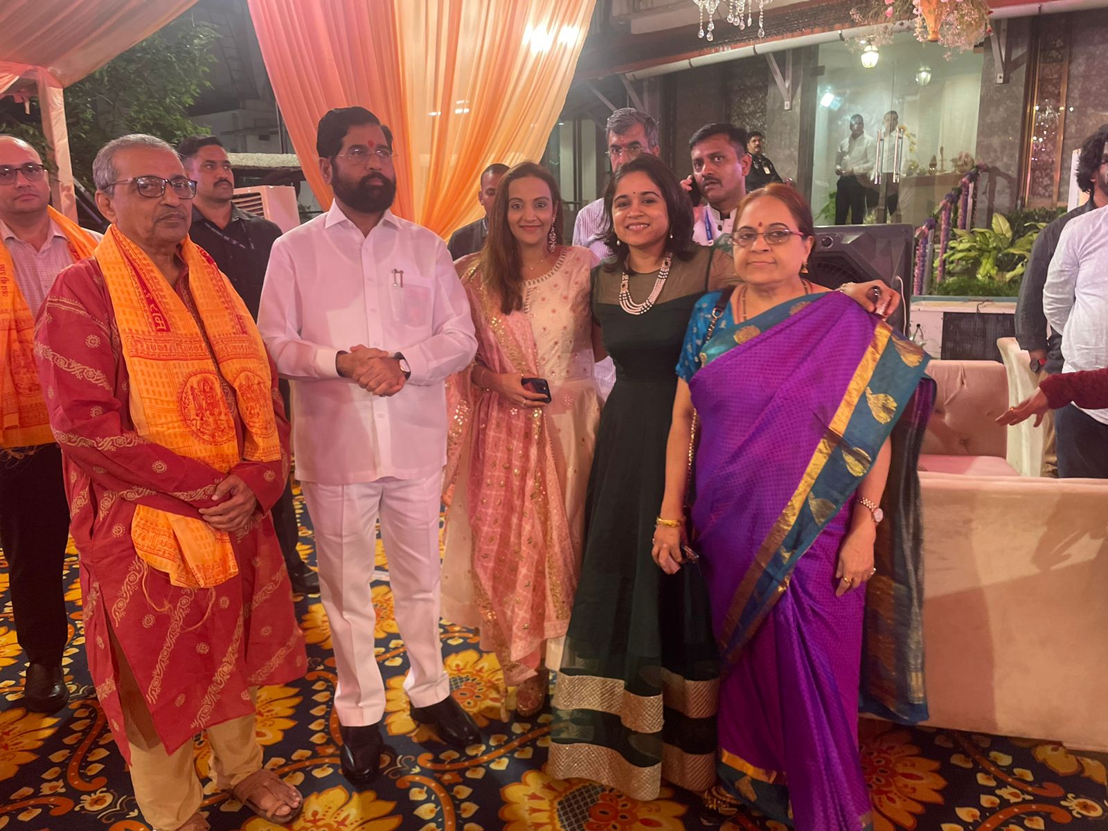 Veterinary Specialists Dr. Satish Rajhans & Dr. Madhura Kulkarni Honored at Maharashtra Chief Minister's Residence for Ganpati Darshan