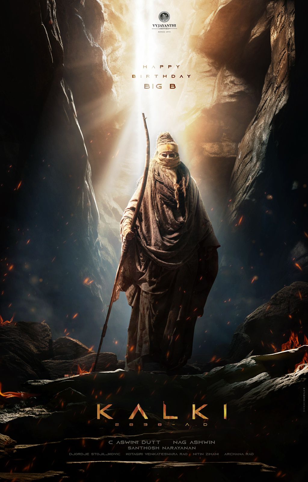 Amitabh Bachchan's Intense First Look Revealed from Upcoming Science Fiction Film 'Kalki 2898 AD' on His 81st Birthday