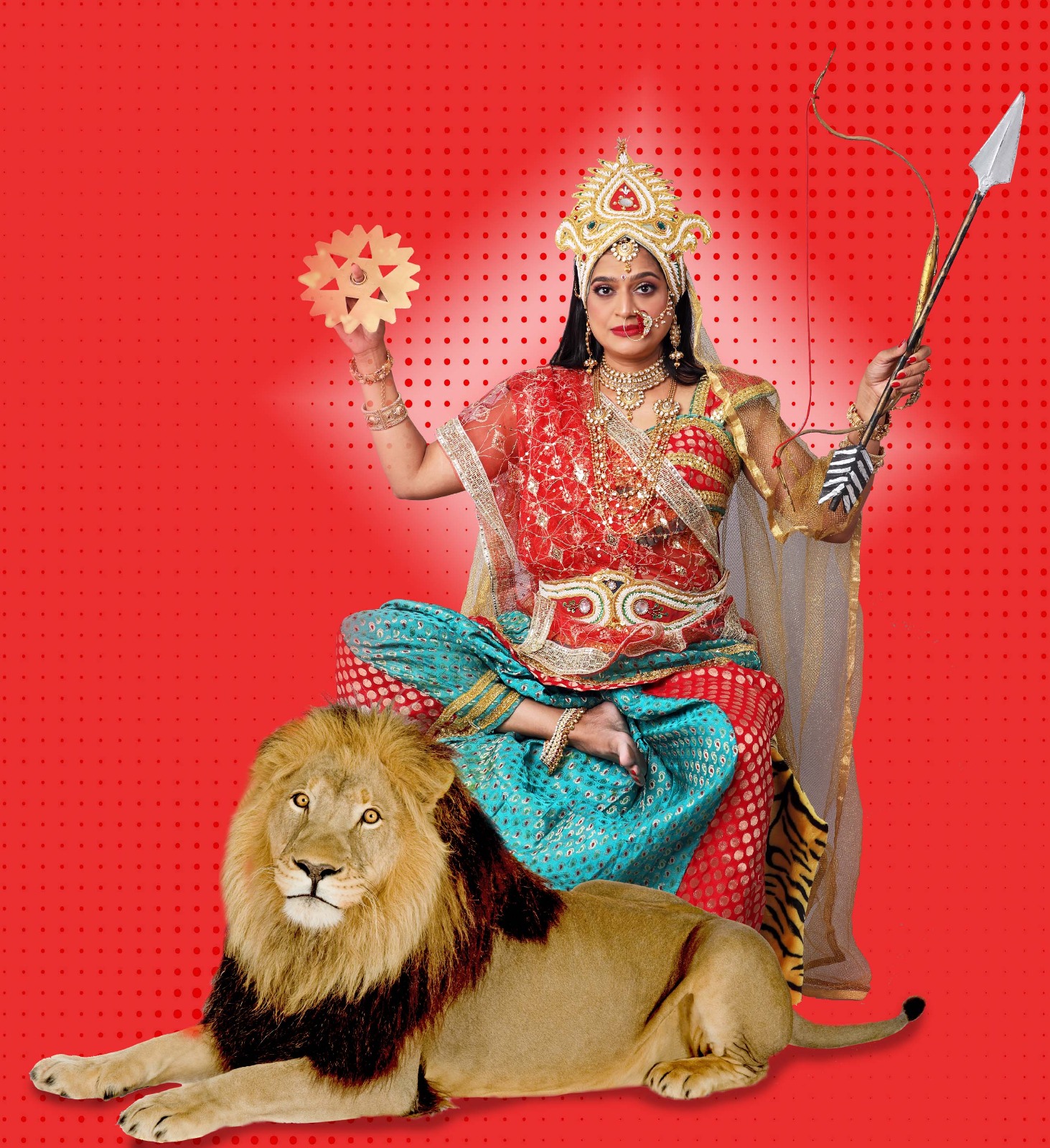 Actress Ekta Jain Dresses in Nine Avatars of Maa Durga for Navratri