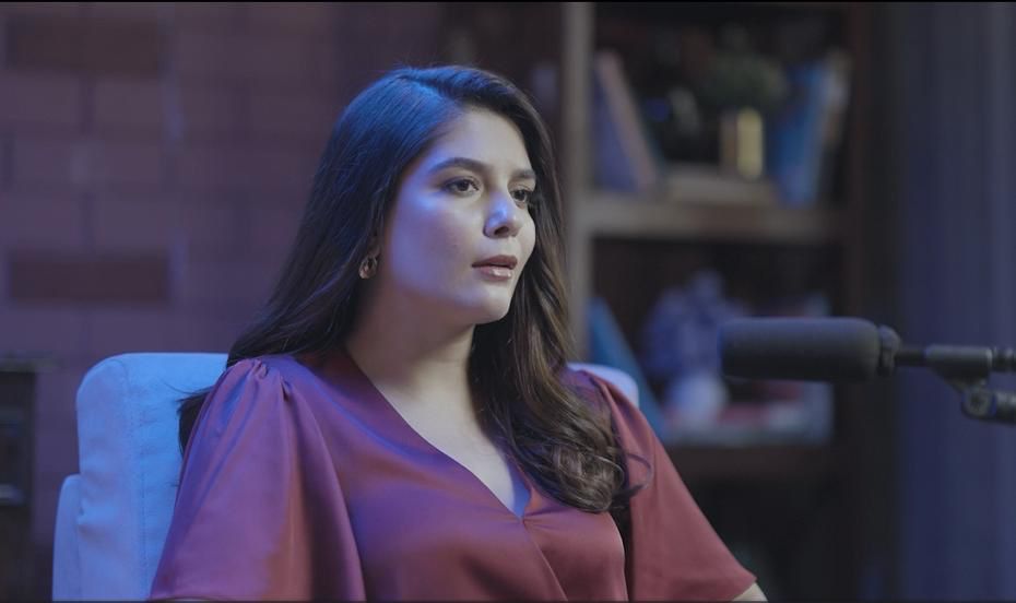 Pooja Gor Turns Narrator for Audio Series Promo Shoot, Introduces Blockbusters