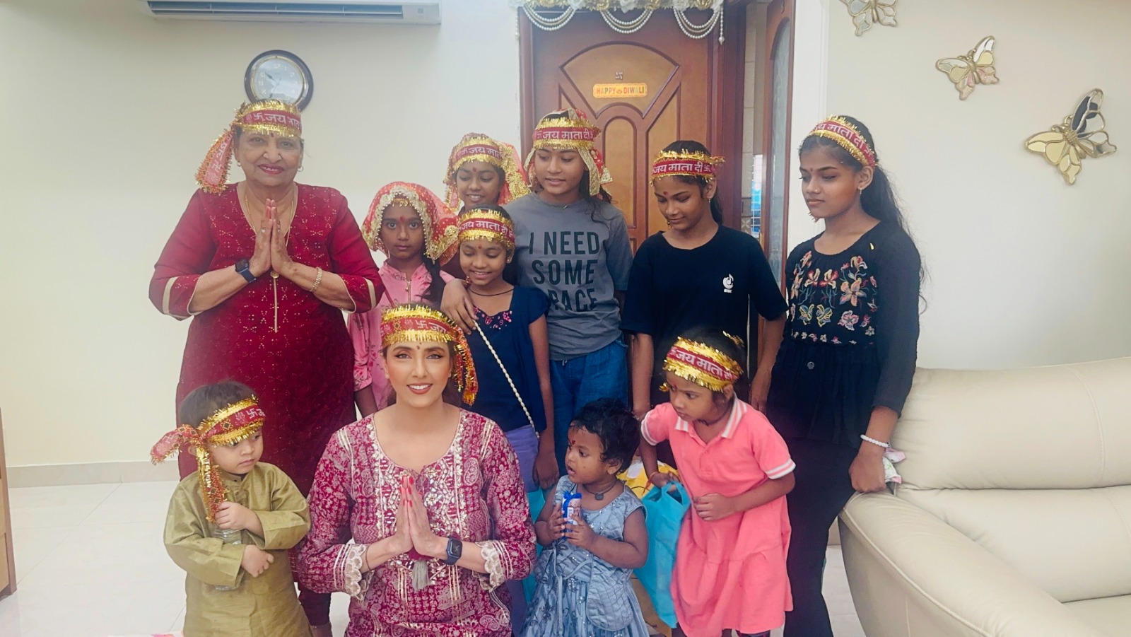 Jyoti Saxena Celebrates Navratri with Kanya Bhojan and Maha Havan