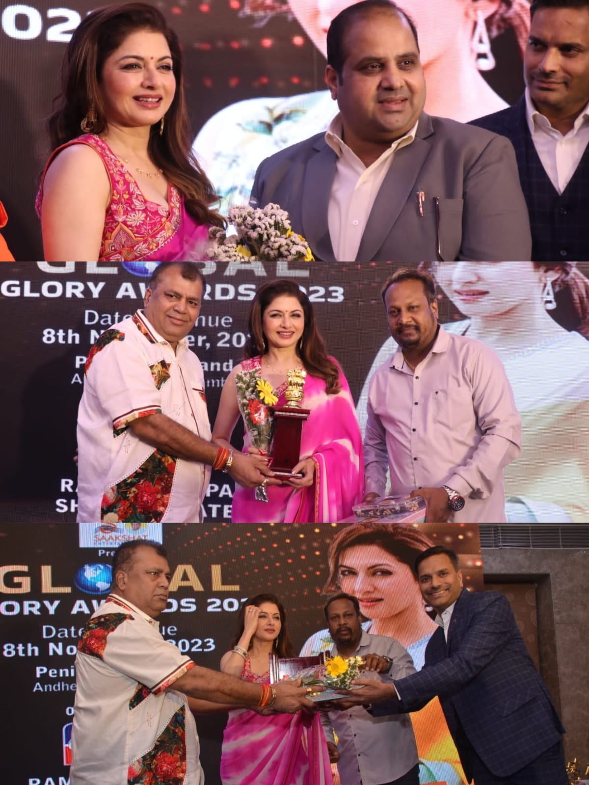 Global Glory Awards 2023 was a Star-Studded Inaugural Night with Bhagyashree Dasani as Chief Guest