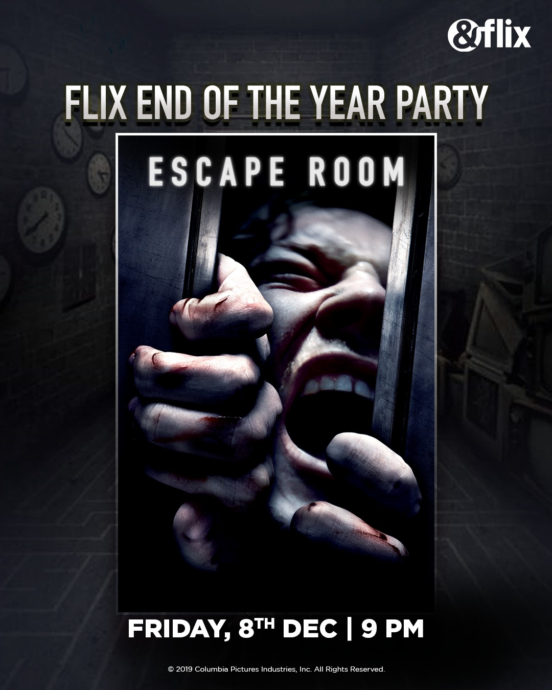 "Unlocking the Thrill: &amp;flix Presents 'Escape Room' for a High-Octane End-of-Year Cinematic Experience"