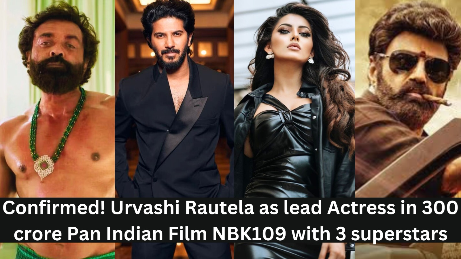 "Urvashi Rautela Takes Center Stage in Mega-Budget Film 'Nbk109' Alongside Three Superstars"