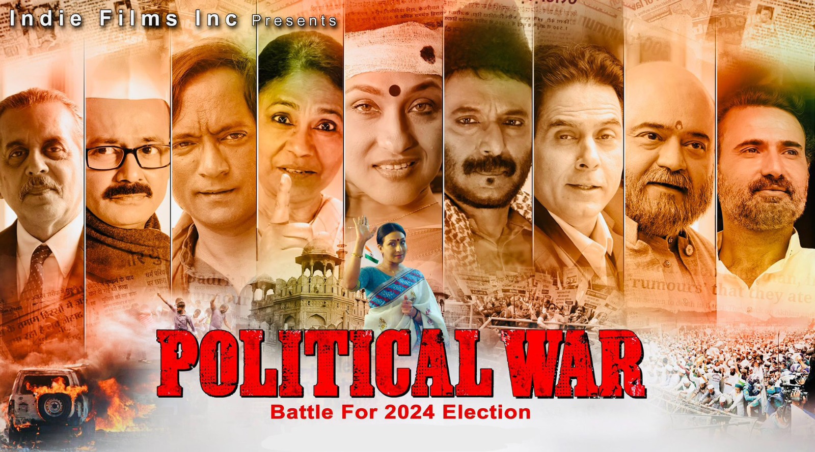 Filmmaker Mukesh Modi Launches 'Political War' Teaser Globally via Zoom App After Times Square Poster Display