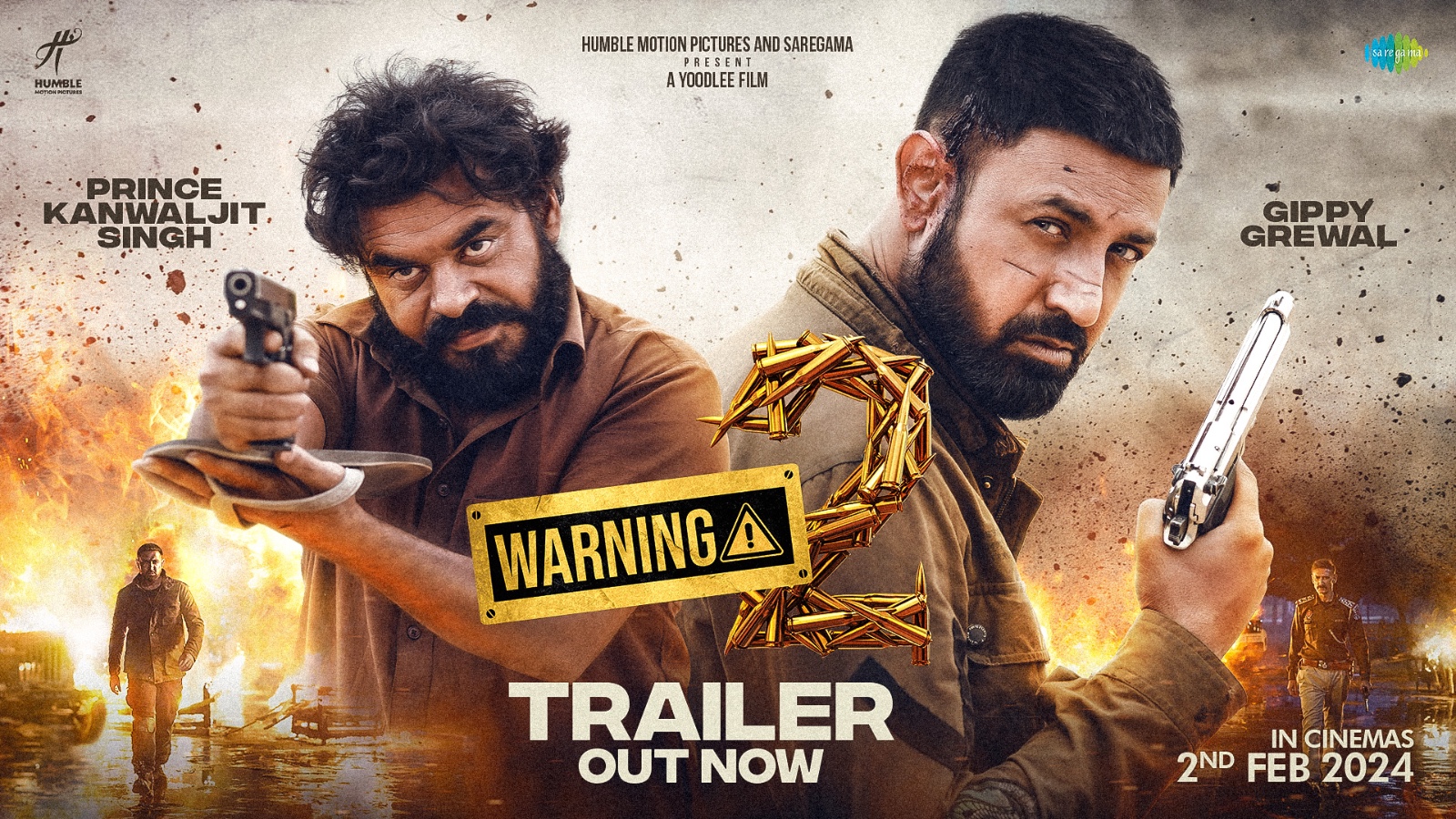 Gippy Grewal's 'Warning 2' Unveils Gripping Trailer: A Perfect Blend of Action and Comedy