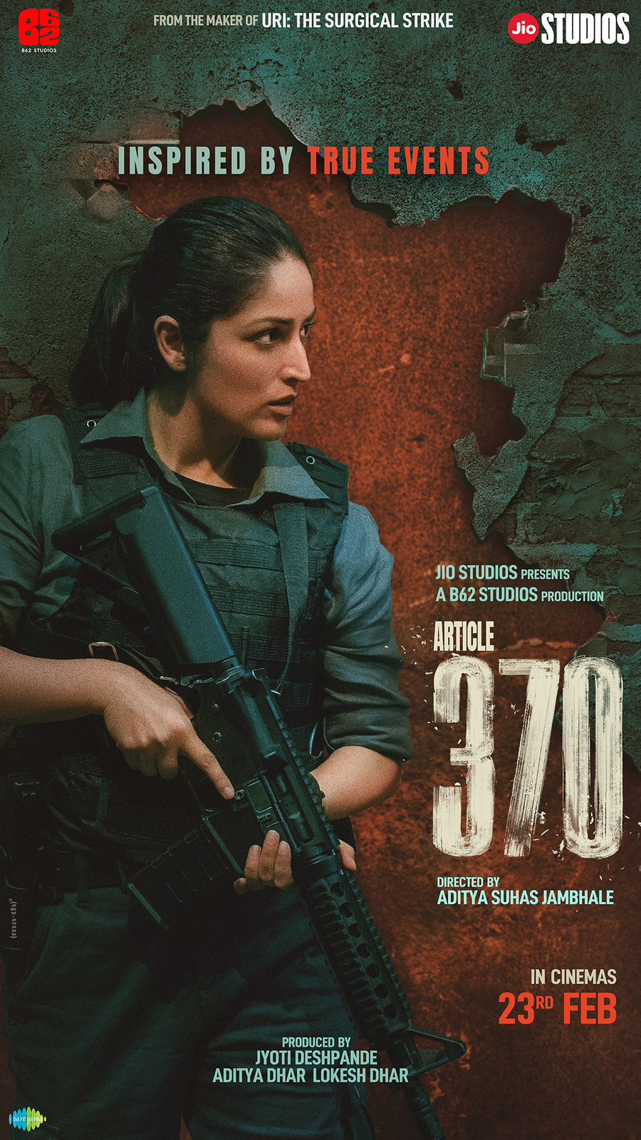 Jio Studios & B62 Studios Announce Action-Packed Political Drama "Article 370"