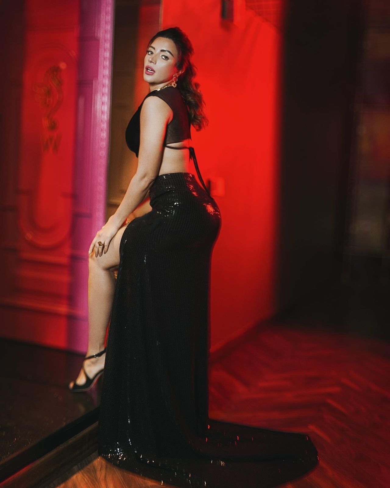 Trending: Shama Sikander Mesmerizes in a Stylish Black Slit Outfit, Leaving Netizens in Awe