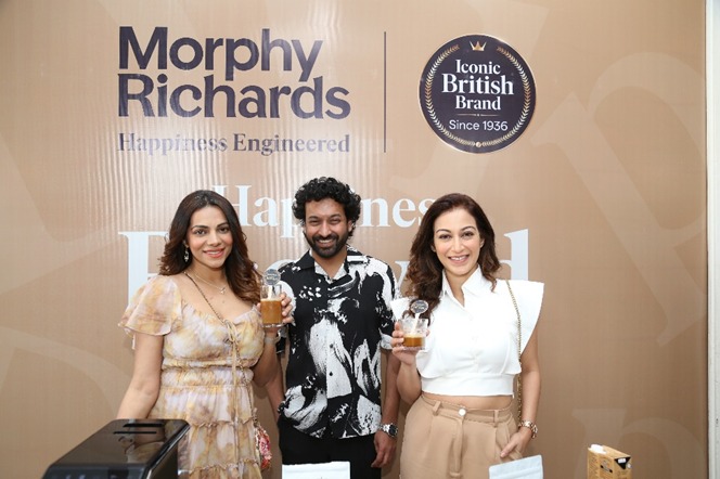 TV stars Tanvi Thakkar and Sunayana Fozdar add a dash of glamour to Morphy Richards' Café Artisan Launch
