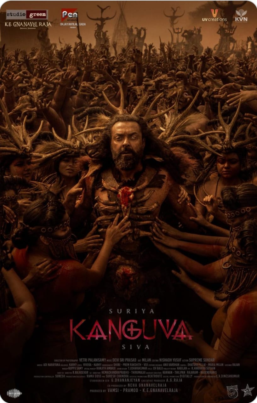 The makers of the highly anticipated film "Kanguva" have unveiled the powerful first look of Bobby Deol as the formidable antagonist, Udhiran, on his birthday.