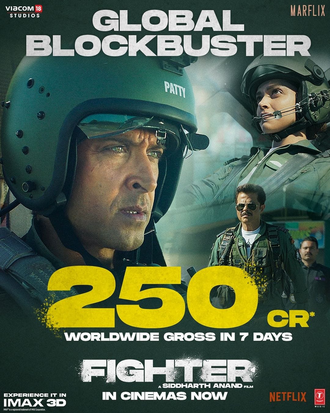 Box Office Update: Siddharth Anand’s "Fighter" Surpasses 250 Crore Milestone in 7 Days