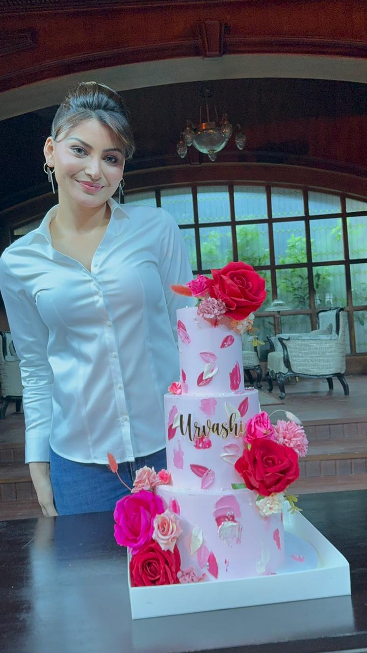 Urvashi Rautela's Lavish Pre-Birthday Bash on 'NBK109' Set: A Royal Affair with a ₹25 Lakh Cake
