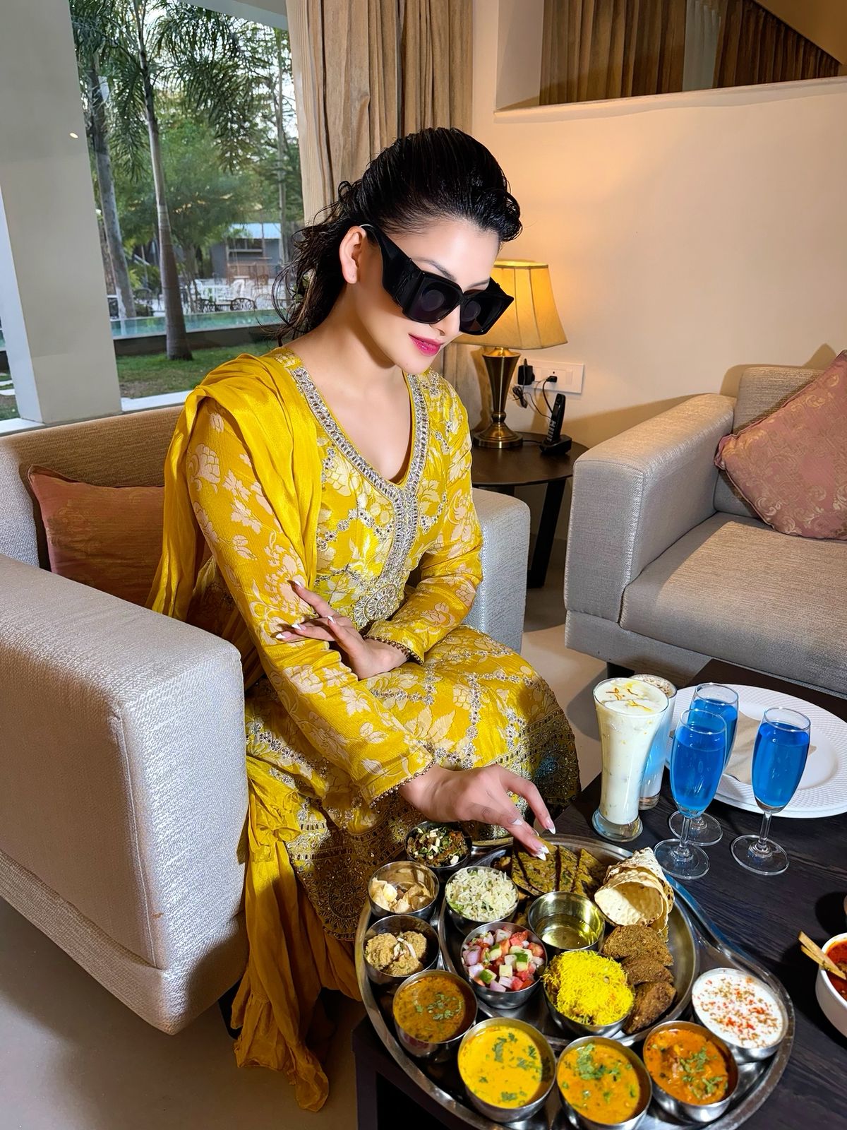 Urvashi Rautela's Spiritual Journey: A Visit to Shrinath Ji Temple in Nathdwara, Rajasthan