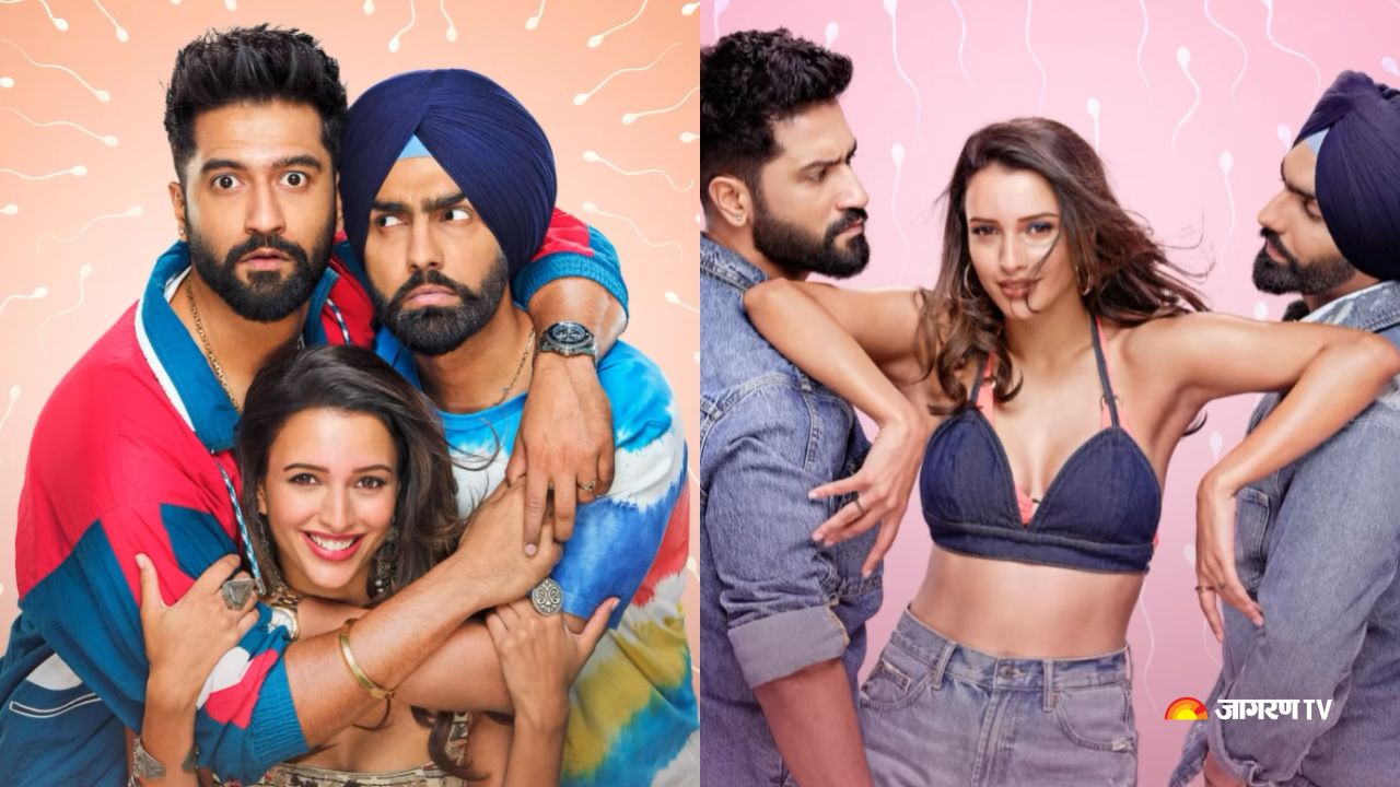 Vicky Kaushal, Ammy Virk, and Triptii Dimri Star in Love Triangle Drama "Bad Newz" - First Posters Revealed