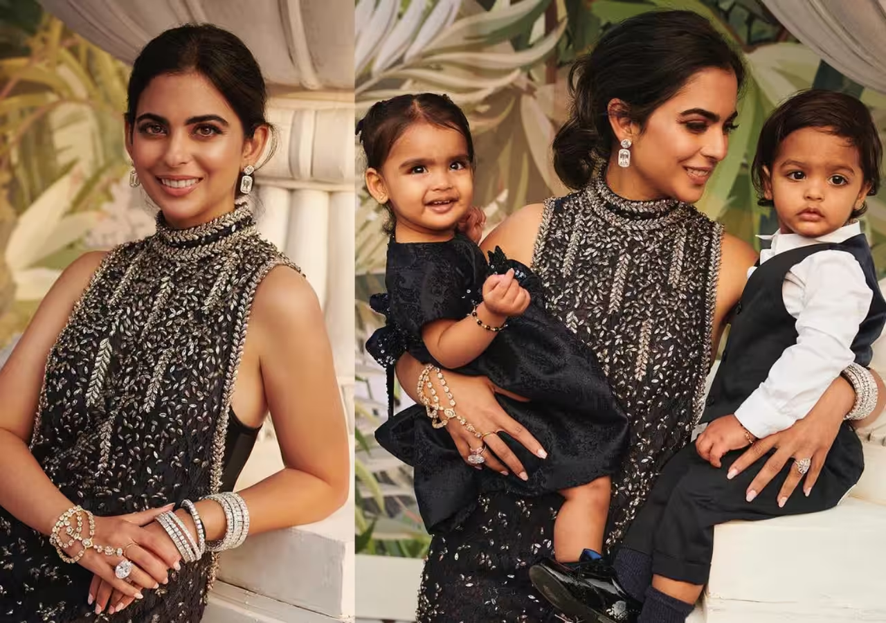 Isha Ambani Radiates Elegance in Chanel at Anant Ambani and Radhika Merchant's Pre-Wedding Celebration; Captivating Moments with Aadiya and Krishna [Exclusive Pics]