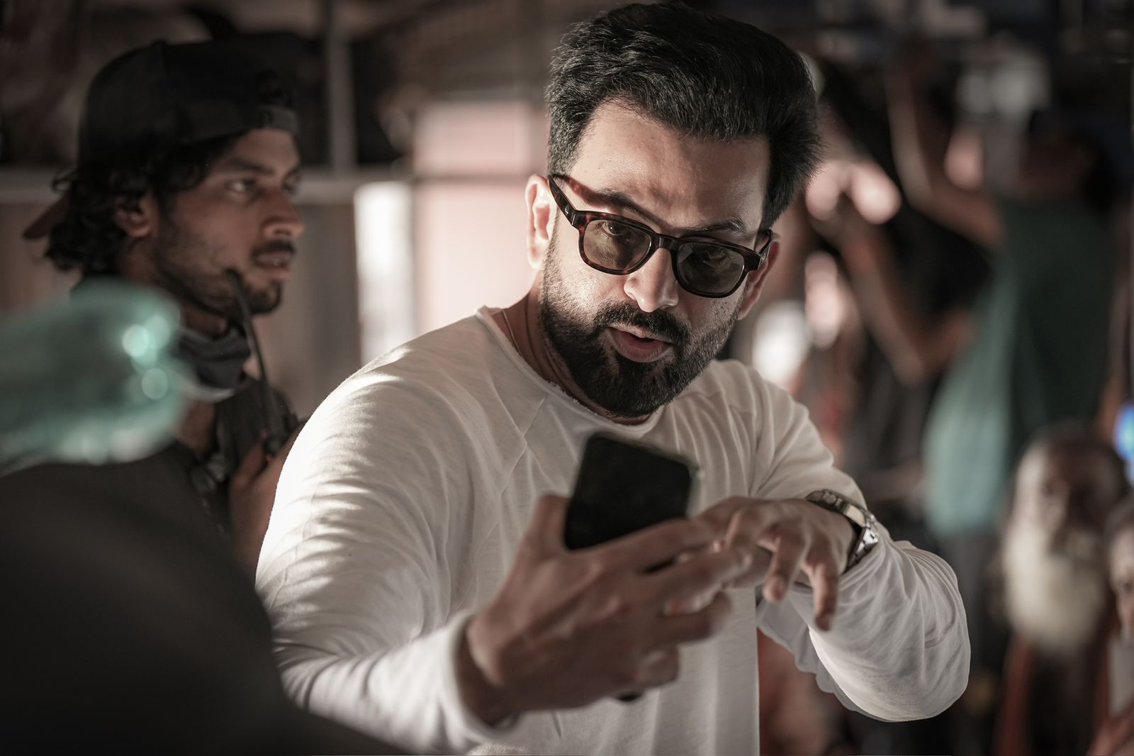 Prithviraj Sukumaran shares pictures from the sets of 'L2: Empuraan'
